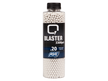 ASG Q Blaster 0,20G airsoft BB 3300 stk. - Hvid