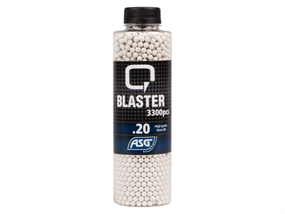 ASG Q Blaster 0,20G airsoft BB 3300 stk. - Hvid