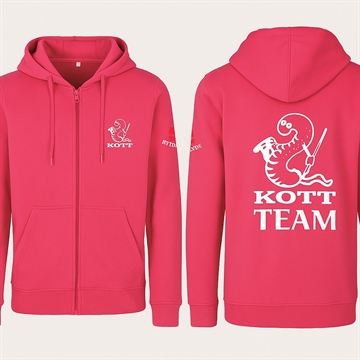 Team Kott Dame Zipp Hoodie Pink
