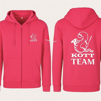 Team Kott Dame Zipp Hoodie Pink
