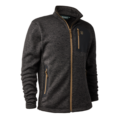 Deerhunter Sarek Knitted Jacket Dark Grey Melange